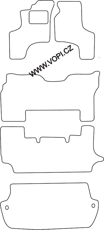 Autokoberce Toyota Previa 1992 - 2000 Colorfit Fun (4708)